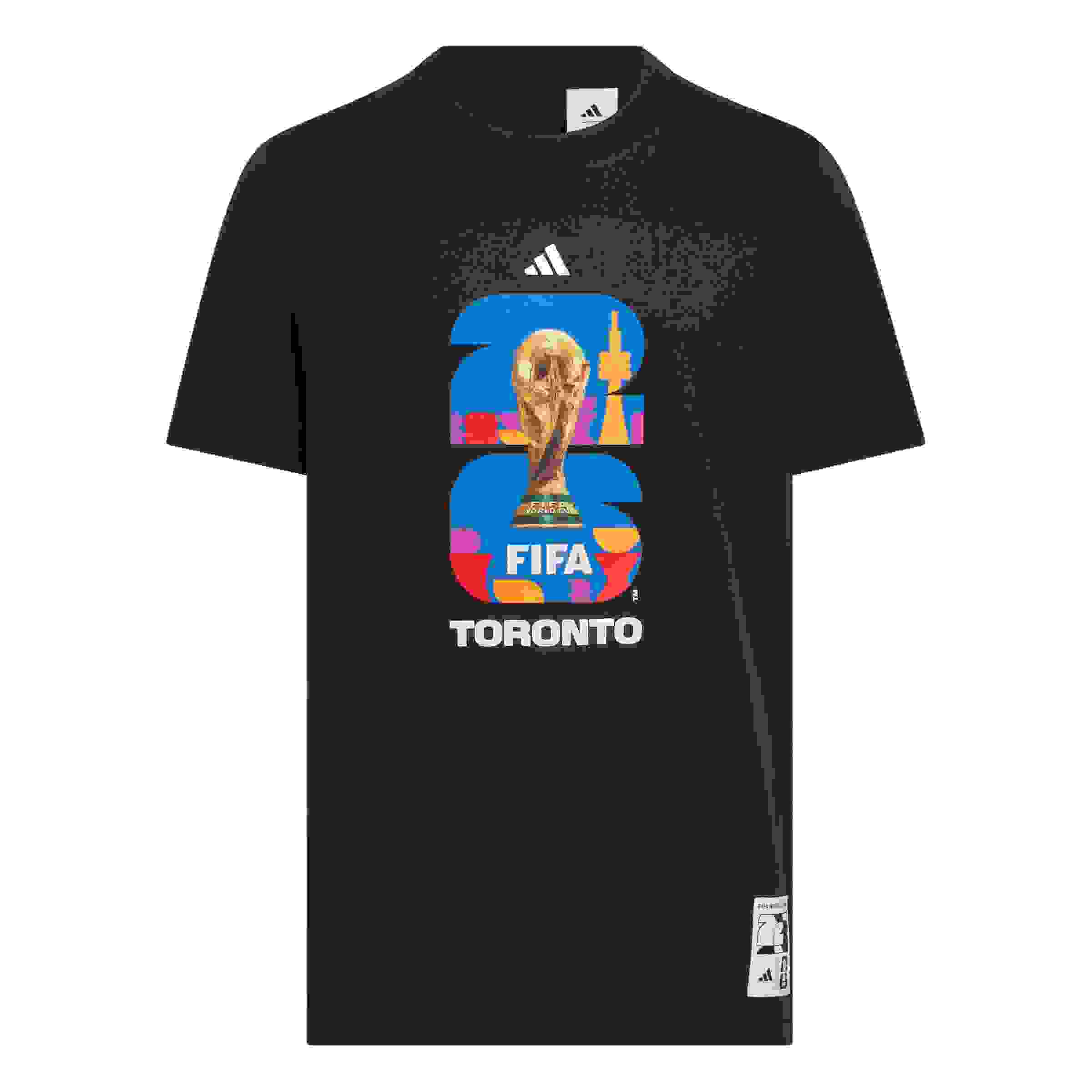 adidas FIFA World Cup 26 Host City Toronto Big Kids' Black Graphic T-Shirt